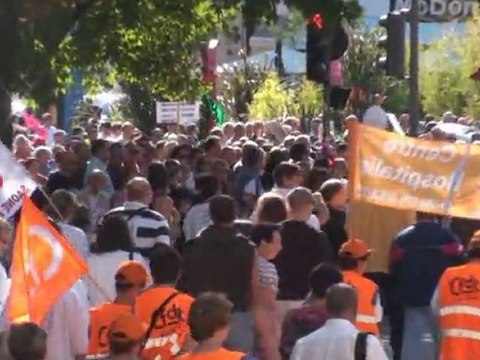 Manif contre la réforme des retraites à chalon-sur-saône
