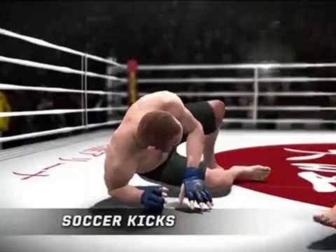 EA Sports MMA head stomps & soccer kick !!!