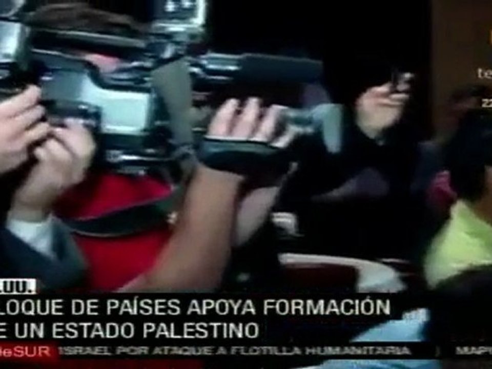 Bloque de países apoya formación de un estado palestino