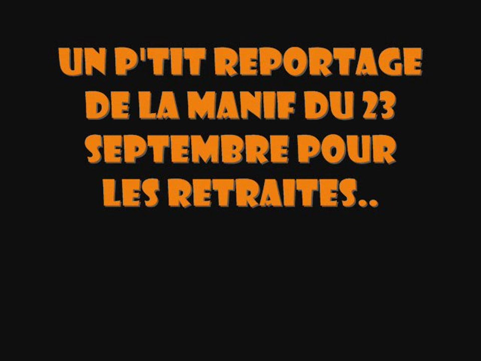 MA manif du 23 septembre à Toulouse
