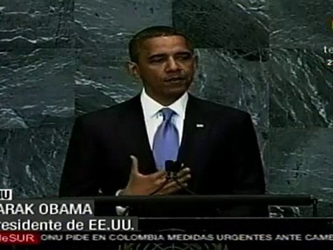 Obama: la paz debe hacerse entre israelíes y palestinos