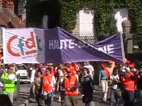 VESOUL : MANIFESTATION POUR LES RETRAITES