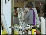 peinture rugby : tableaux et dessins du peintre Assoumov