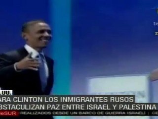 Para Clinton los inmigrantes rusos obstaculizan paz entre Is