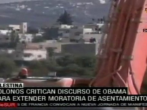 Colonos judíos critican discurso de Obama para extender mor