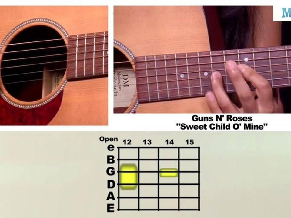 How to Play Sweet Child O' Mine by Guns N' Rose...