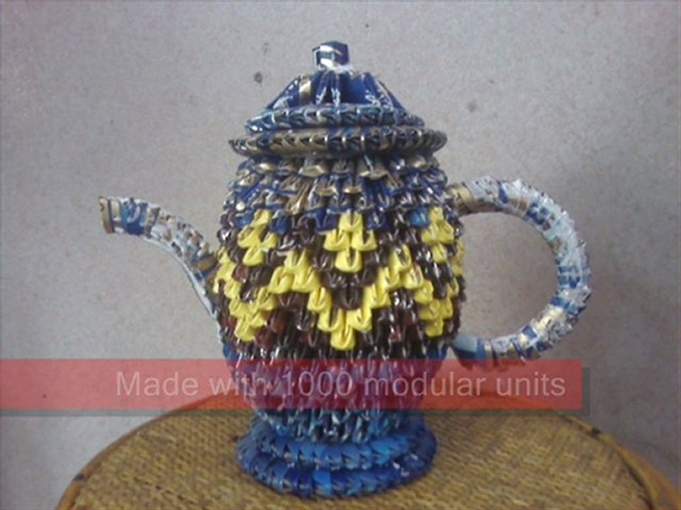 3D Origami Teapot
