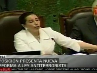 Oposición chilena presenta nueva reforma a ley antiterroris