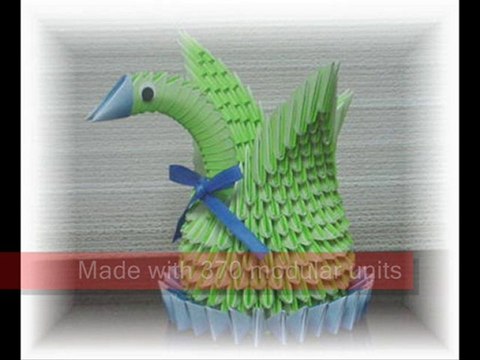 3D Origami Swan in Hibernation