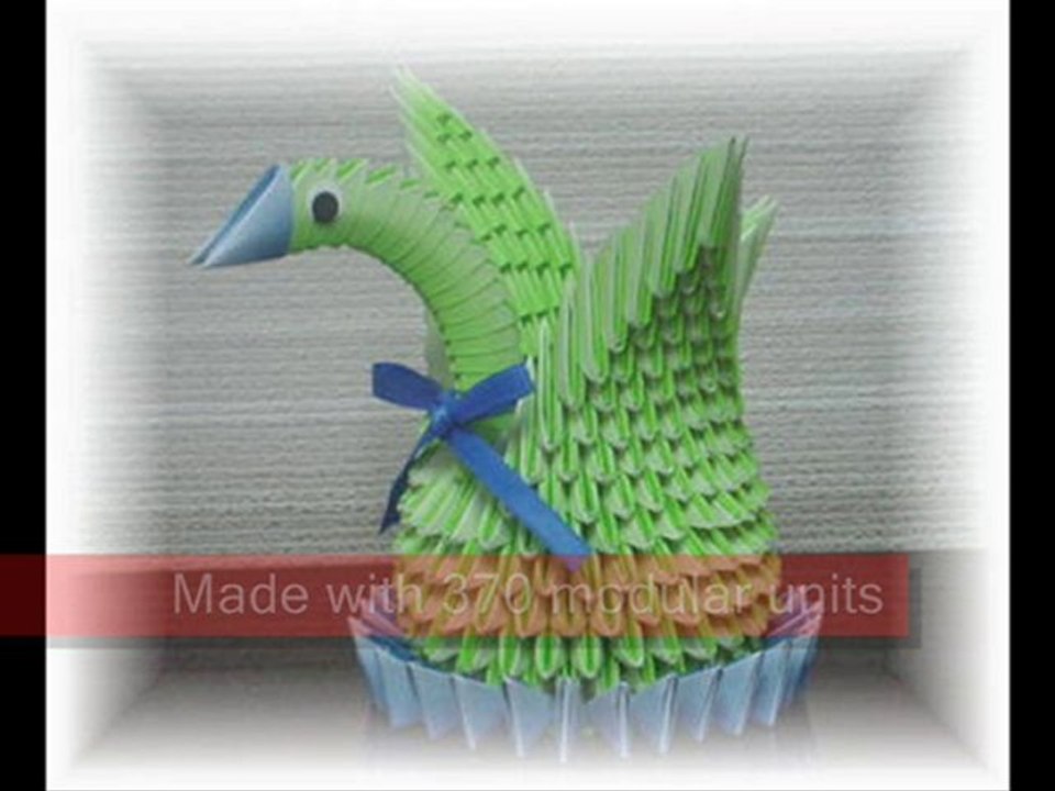 3D Origami Swan in Hibernation