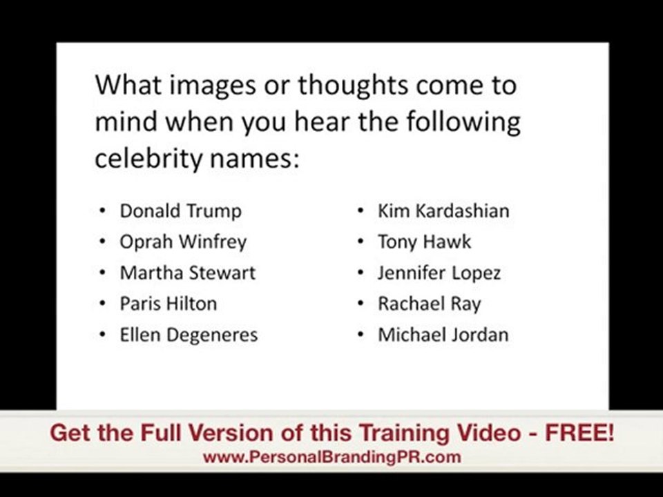 Learn How Celebrities Use The Power of Personal Branding PR