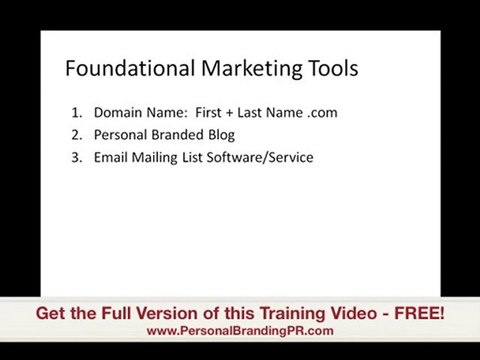 Easy Marketing Foundation Setup for Personal Branding and PR