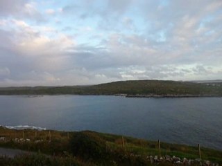 Panorama de la Skyroad, Connemara, à la tombée du jour