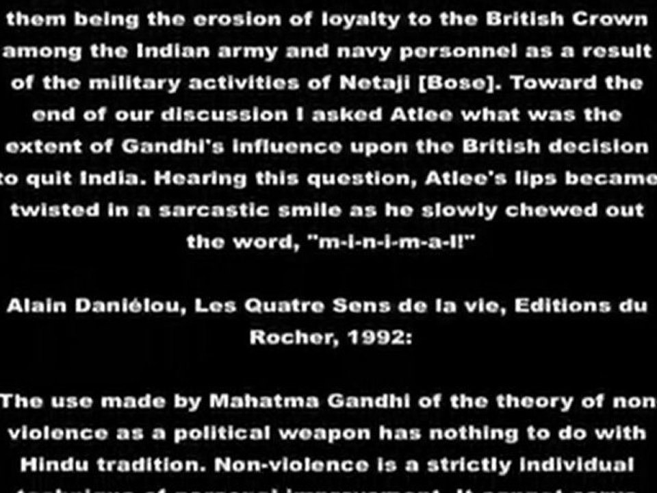 Mahatma Gandhi - The Betrayer of Hindus and Hindustan