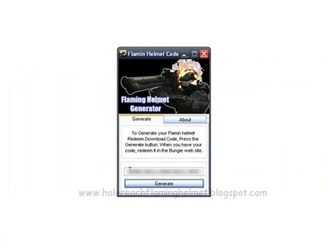 Halo Reach Flaming Helmet Free Code Generator