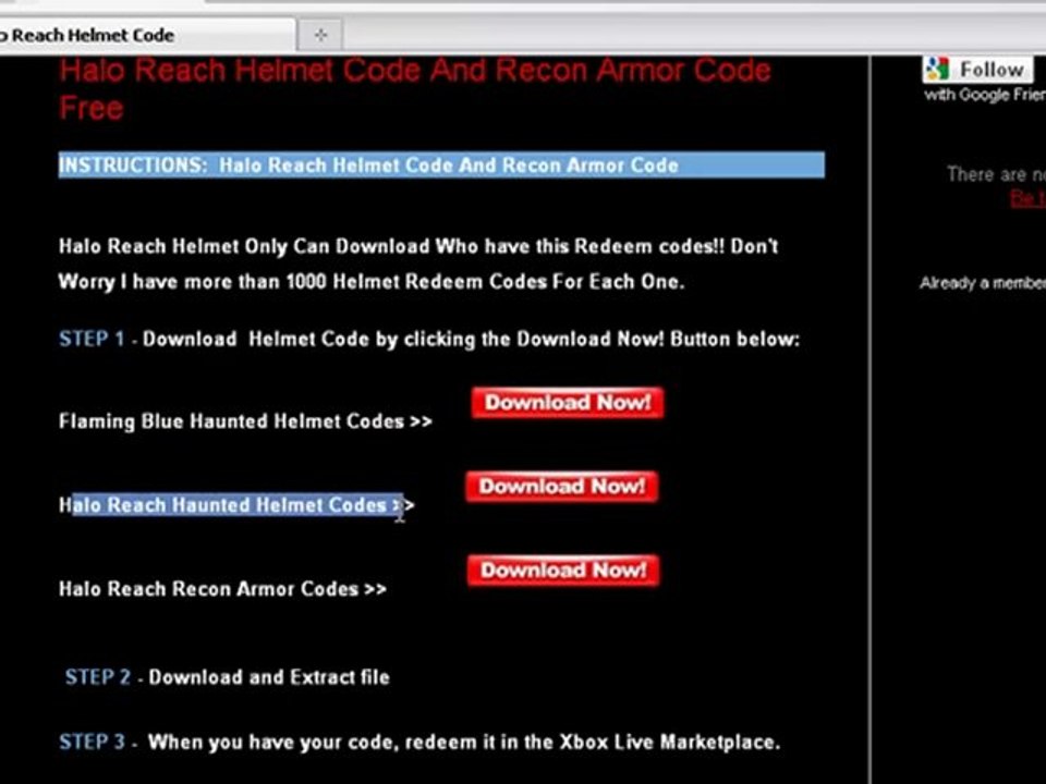How To Get *FREE* Helmet Codes For Halo Reach
