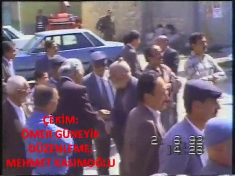 KALECİK KASABASI 1992 SEÇİMİ İSMET SEZGİN MİTİNGİ 1