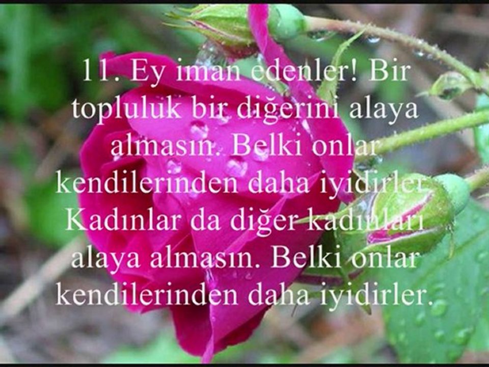 EBUBEKİR ŞATIRİ         Hucurât SURESİ