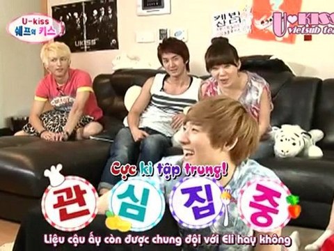 [Vietsub]100703 U-Kiss Chef's Kiss Ep6 P1
