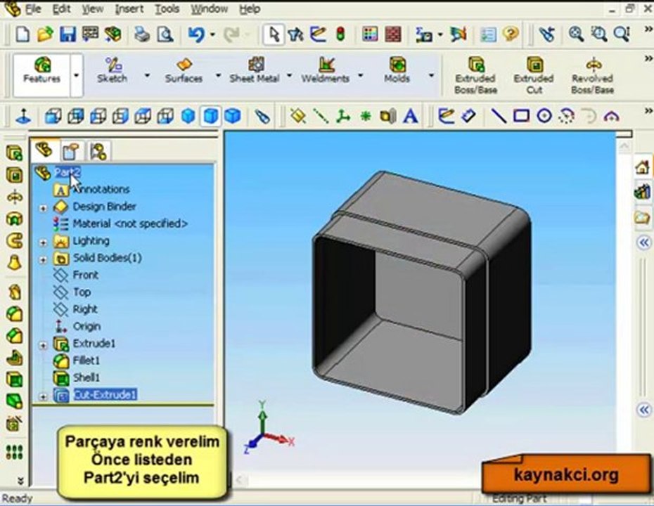 Yeni başlayanlar için SolidWorks-2