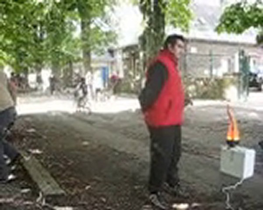 Simulation  de travail des chiens 3 : la  soufflerie