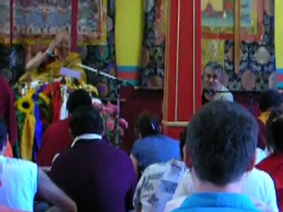 Vénérable Tenga Rinpoché, juillet 2010 à Vajradhara Ling