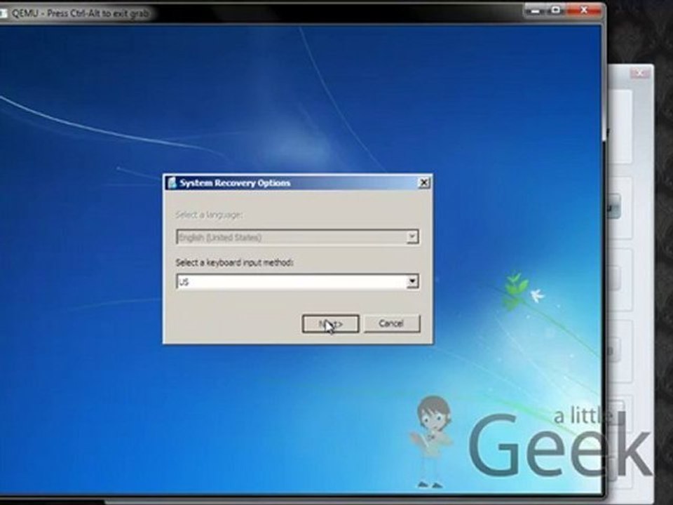 How to boot System Repair USB by MobaLiveCD