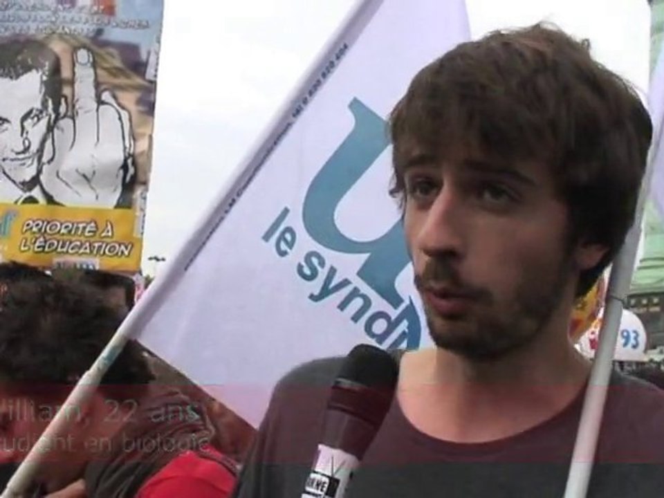 La jeunesse manifeste contre la réforme des retraites