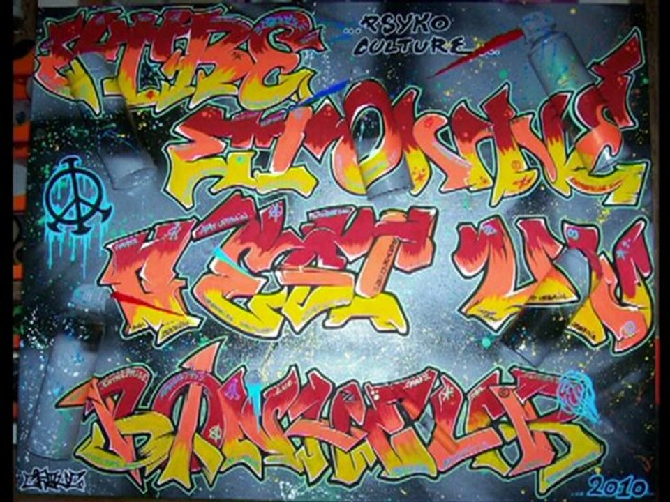 Graffitis Croug-Psyko Culture (Paris-Malakoff-Espagne-Etc..)