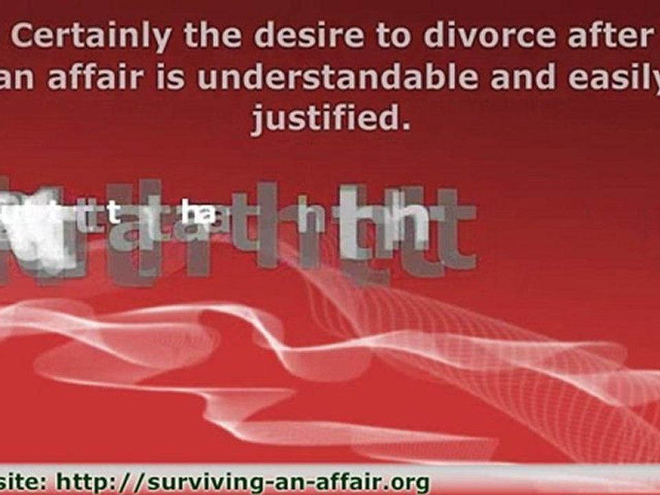 After the Affair | Dealing with Infidelity
