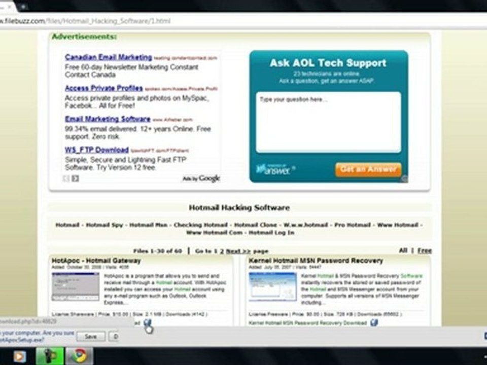 2010 Hacking Hotmail Softwares