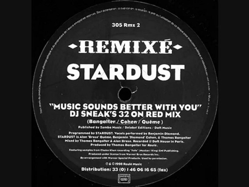 Stardust - Music Sounds Better With You (DJ Sneaks Mix)