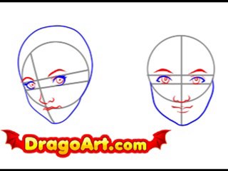 How to draw an easy face, step by step