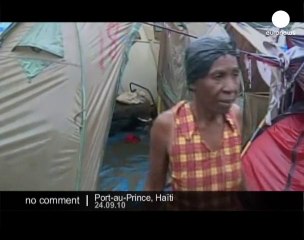 Storm batters Haitian capital - no comment