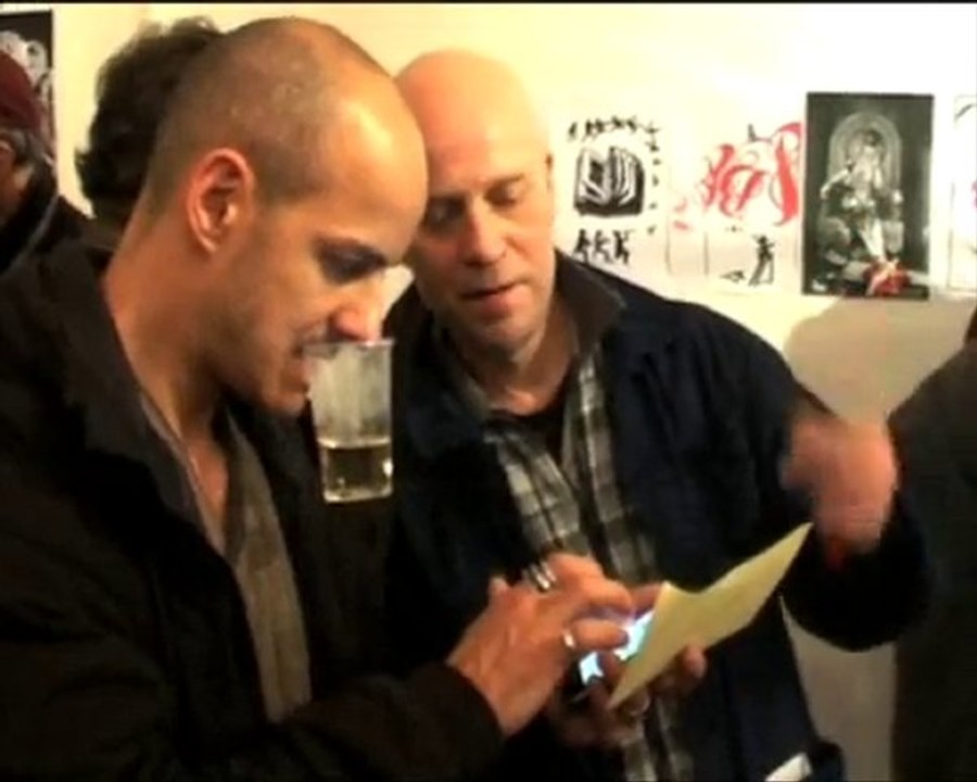 Vernissage de l'exposition de Jean-François Bory.