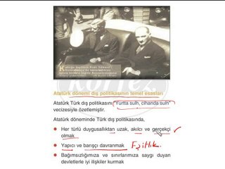 ATATÜRK DÖNEMİ DIŞ POLİTİKA