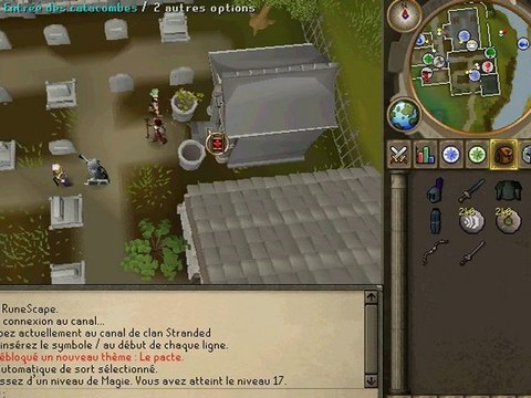 walkthrough runescape 18) quete : le pacte de sang