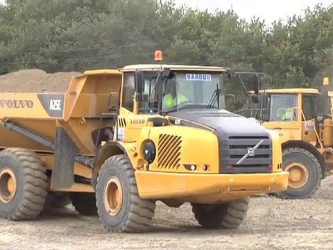 Démonstration d'engins de travaux publics