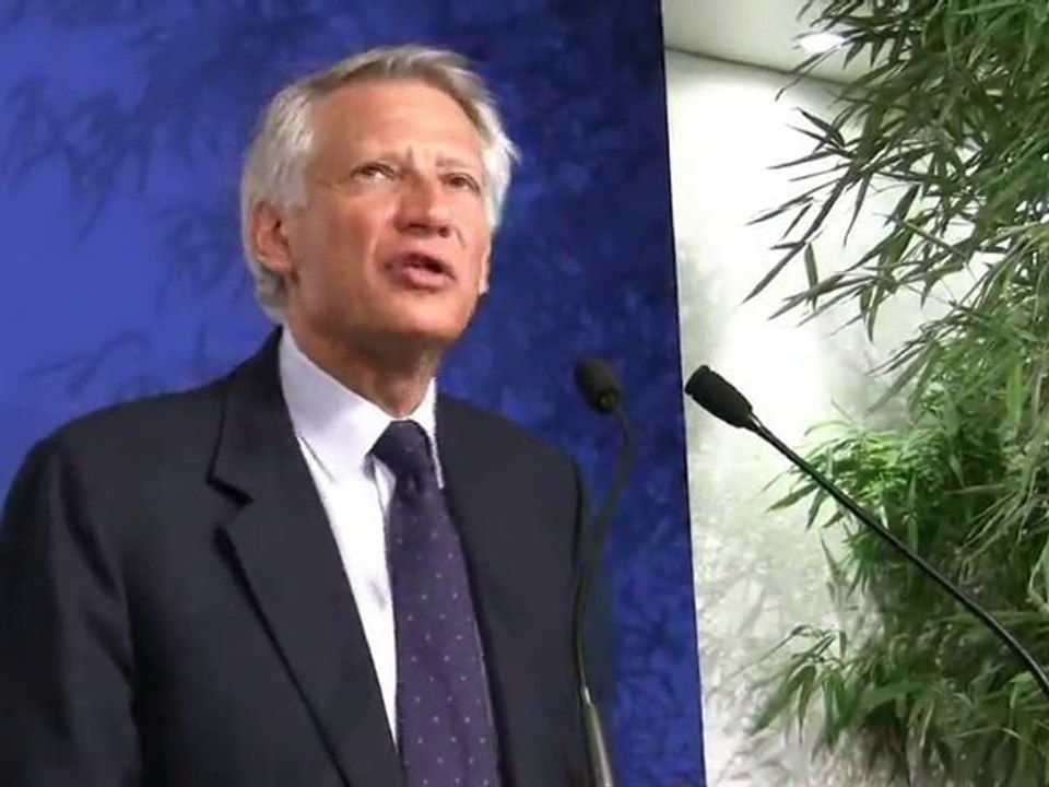 Dominique de Villepin : Forum des Jeunes Solidaires