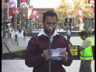 Anti Swat War Protest speech: br Owais Razvi