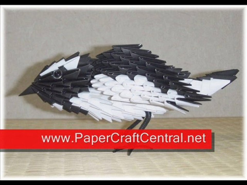 3D Origami Wagtail