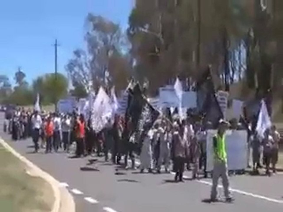 March to the Egyptian Embassy re: Gaza attacks