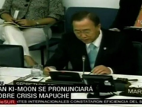 Ban Ki-Moon se pronunciará sobre huelga de mapuches chileno