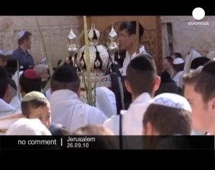Jews attend 'Kohanim Blessing' prayer in... - no comment