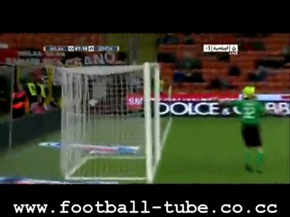 Ac Milan Vs Genoa ( 1 - 0 ) Highlights And Goals 25-9-2010