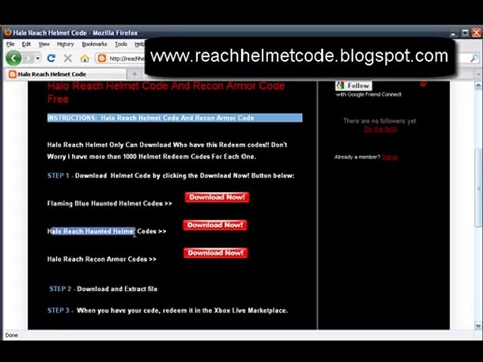 How to Download Halo Reach Helmet Code Free!