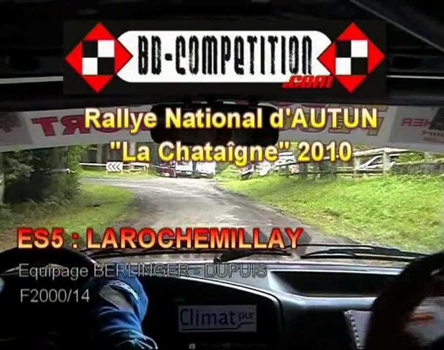 RALLYE NATIONAL AUTUN LA CHATAIGNE 2010 - ES5 LAROCHEMILLAY