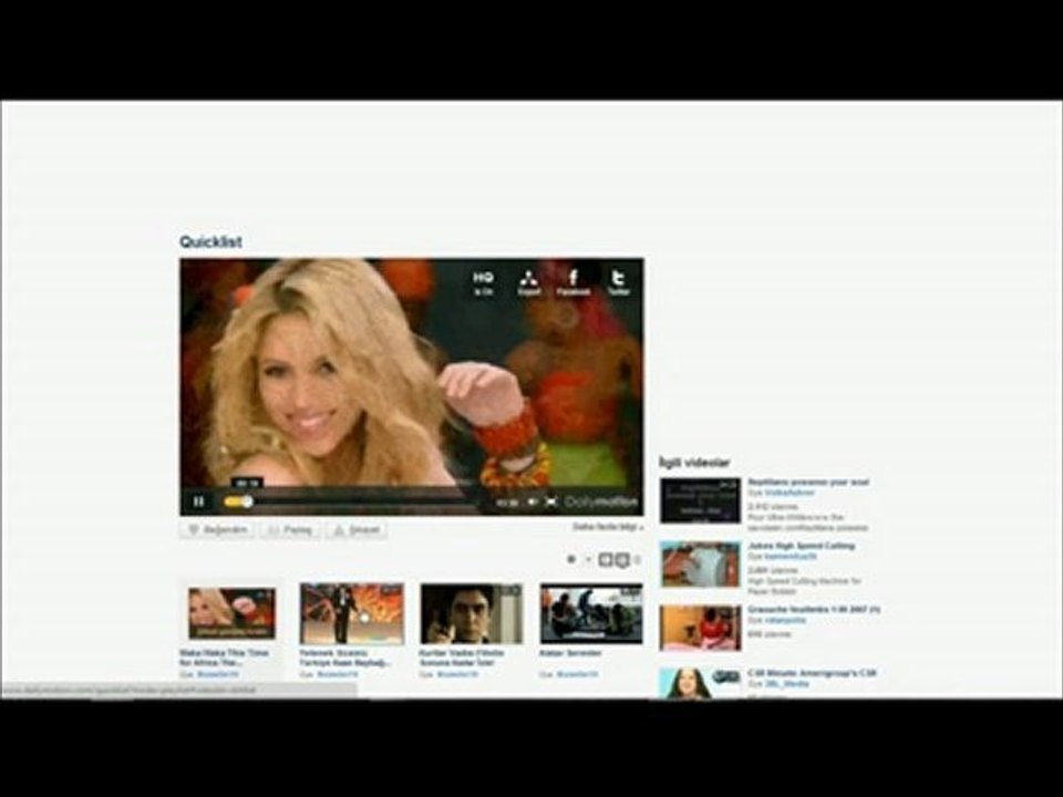 Dailymotion Quicklist