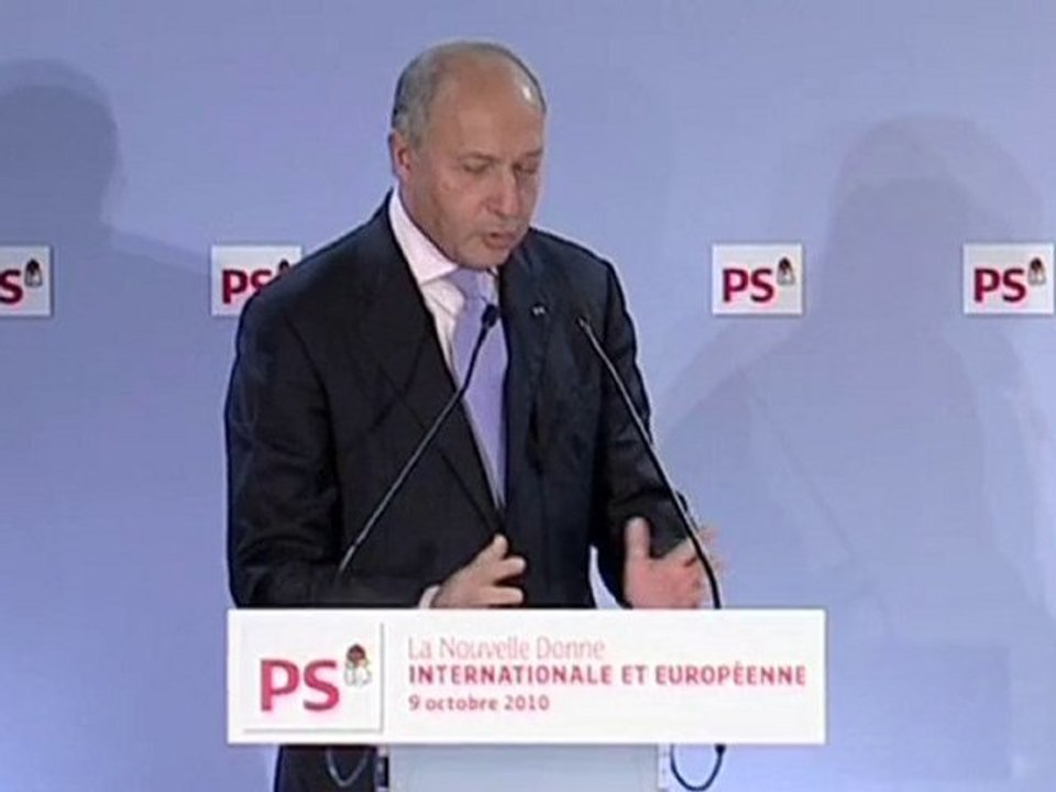 CI Discours de Laurent Fabius à la convention internationale