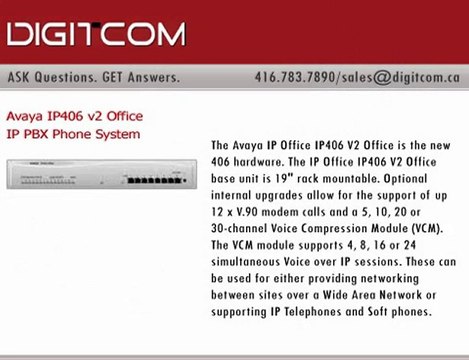 Avaya IP406 v2 Office IP PBX Phone System | Digitcom.ca